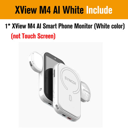 SYNCO XView M4 / M4 AI / M4 Touch Screen Selfie Monitor Screen Vlogging Monitor for iPhone Android Live Streaming TikTok Vlog