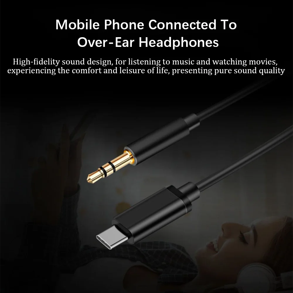 USB Type C To 3.5mm Car Aux Audio Cable Headphone Jack Adapter For iPhone 17 Xiaomi Huawei Samsung S25 Headset Speaker Connector