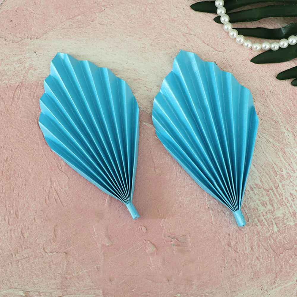2PCS Happy Birthday Cake Toppers Glittery Palm Spear Gold Silver Folding Fan DIY Kids Party Cake Topper Wedding Decoration