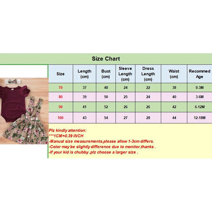 3PCS Newborn Baby Girl Christmas Clothes Set Short Sleeve Romper+Suspender Skirt+Headband Clothing Set for Toddler 0-18 Months