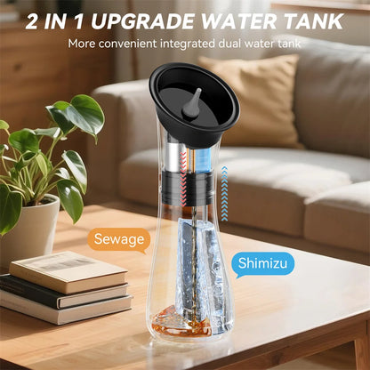 Water Powered Ear Cleaning Tool with Irrigation Flusher Electric Ear Wax Removal System 11 Tips 3 Pressure Setting for Clean