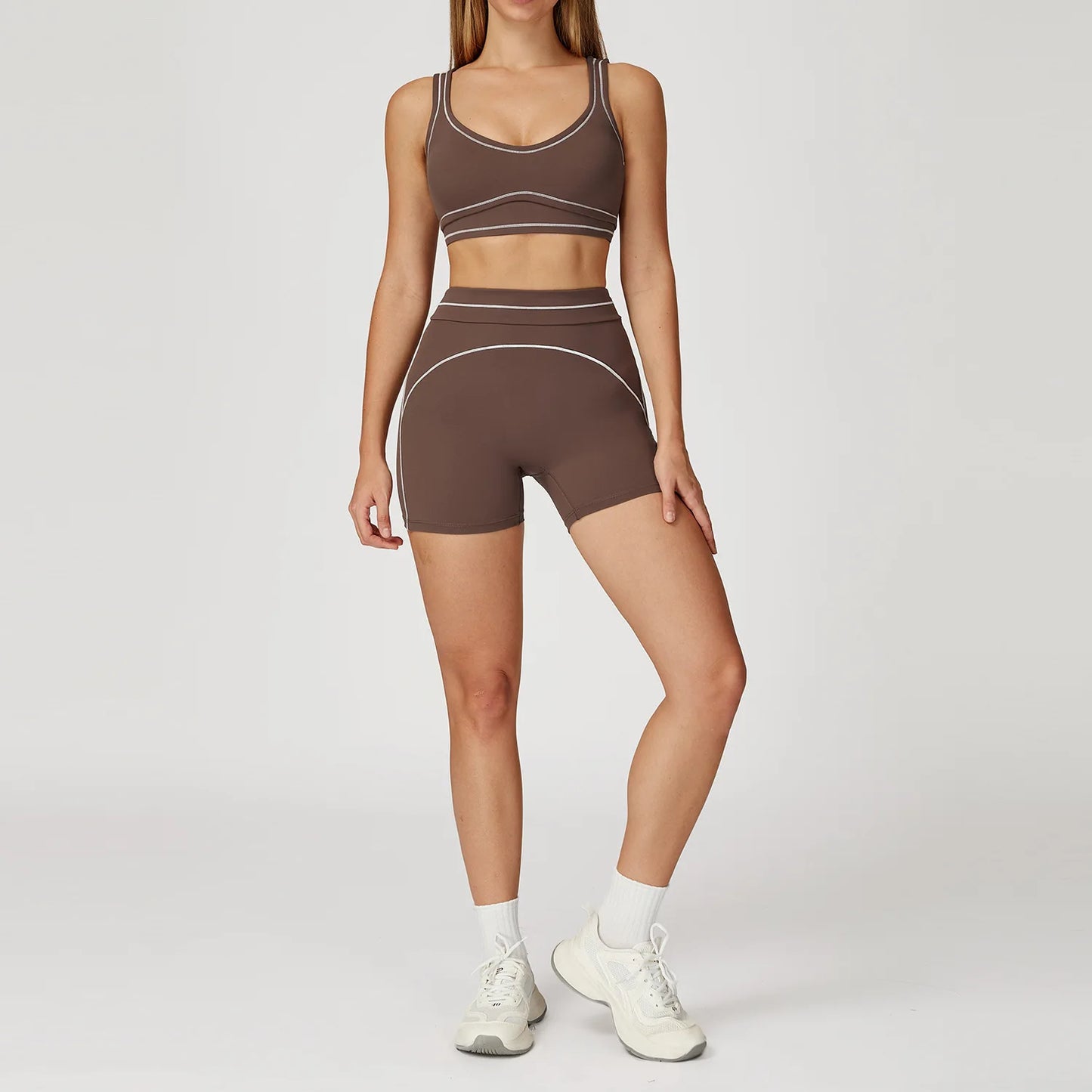 Yoga Suit 2PCS Women Tracksuits Sports Outfits Gym Clothes Running Sports Bra Suits Female Workout Yoga Clothes Athletic Wear