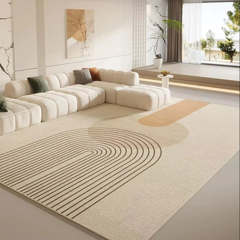 VIKAMA Simple And Light Luxury Living Room Carpet, Bedroom Anti-Slip And Anti-Stain Sofa, Coffee Table Carpet, Home Decoration