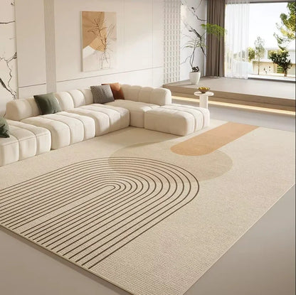 VIKAMA Simple And Light Luxury Living Room Carpet, Bedroom Anti-Slip And Anti-Stain Sofa, Coffee Table Carpet, Home Decoration