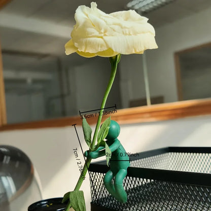 3 Colorful plant stand - The plastic flower stand features a unique design，Convenient for plant cultivation and flower storage，V