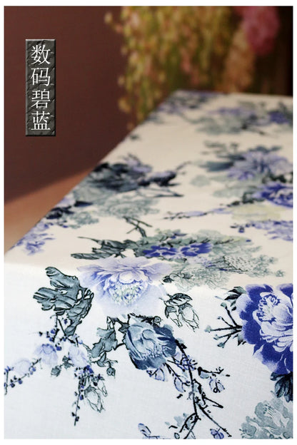 Digital Printed Rayon Fabric Summer By Meters for Women Dress Pajamas Cool Blankets Diy Sewing Soft Smooth Floral Textile Cloth