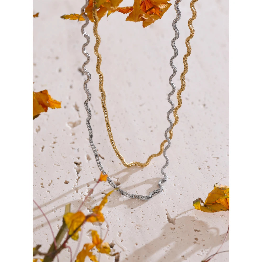 Yhpup 2025 Arrivals Stainless Steel New Chain Chic Quality Necklace for Women Fashion Waterproof PVD Plated Collar Jewelry Gift