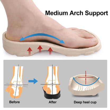 Smile Pop Women's Sandals Beach Sandals Summer Flat Slippers Outdoor Soft Women Slippers Fashion Non-slip Home Women Shoes