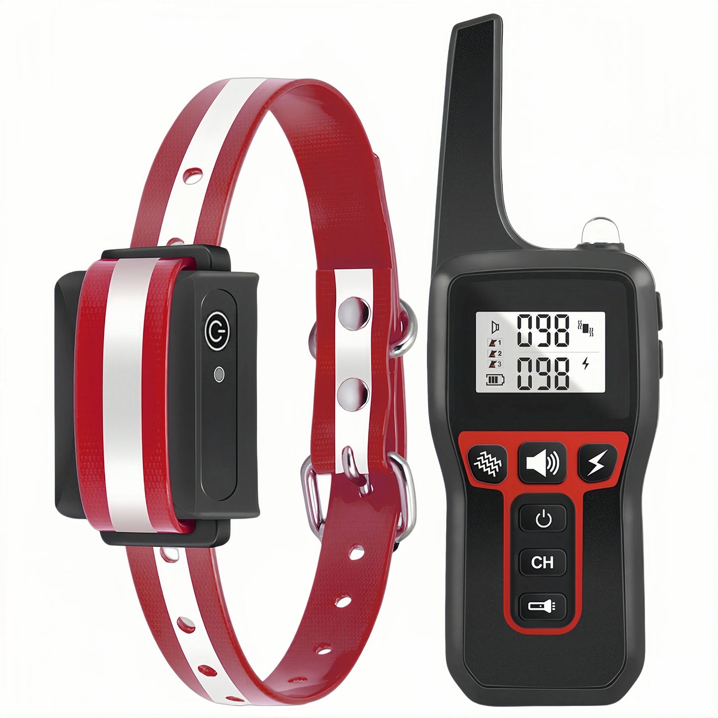 1000M Dog Training Collar IPX7 Waterproof Rechargeable Electric Shock Vibration Beep Remote Control Anti Bark for All Size Dogs