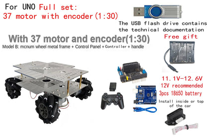 10-20Kg Load 330+240mm Big Plate 4WD Mecanum Wheel Robot Car with 12V Motor for Arduino ROS Robot Arm Chassis DIY Kit Toy Parts