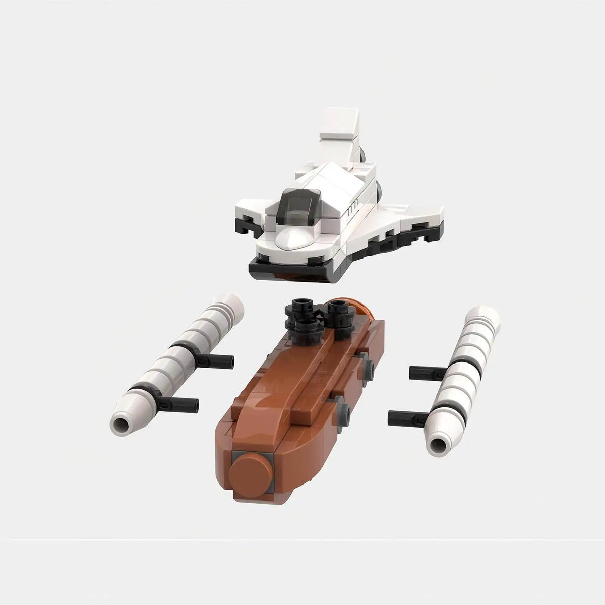 Moc Space Shuttle Model Building Blocks DIY Tech Custom Puzzle Space Shuttles Rocket Aircraft Rocket Propelled Plane Gifts