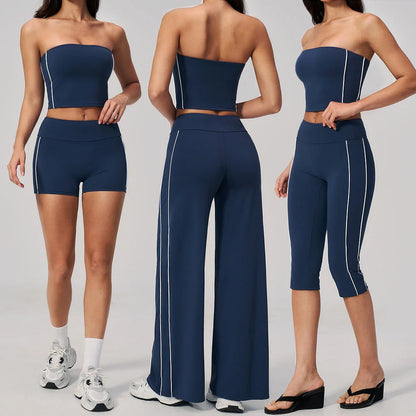 2PCS Yoga Clothes Athletic Wear Women Tracksuit Pilates Fitness Suit Workout Set Push Up Sports Bra High Waist Pants Gym Outfits