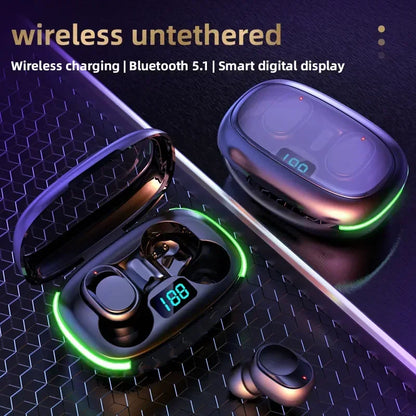 TWS Wireless Earbuds Bluetooth 5.3 Headphones 9D Stereo Sports/Music Headset with Magnetic Charging for IOS/Android Earphone