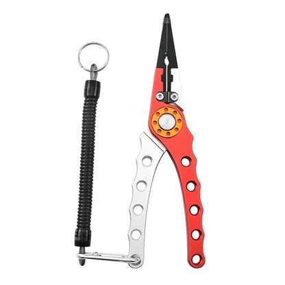 Outdoor Fishing Pliers Wire Cutter Multifunctional Knot Aluminum Alloy Scissor Hook Remover 150g 20CM Fishing Gear