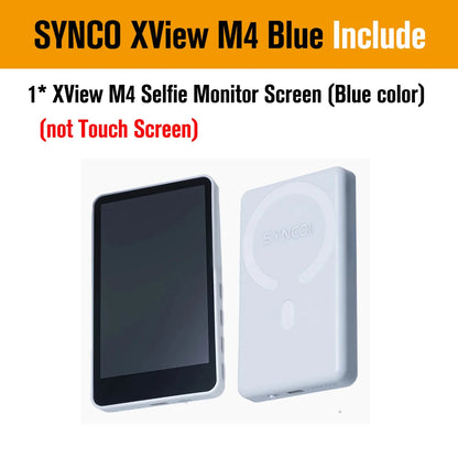 SYNCO XView M4 / M4 AI / M4 Touch Screen Selfie Monitor Screen Vlogging Monitor for iPhone Android Live Streaming TikTok Vlog