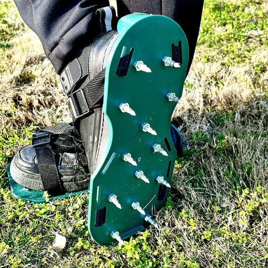 Garden Nail Shoes,Grass Loose Soil Tool,2.5/4.2cm Long Nail,Anti-Slip Lawn Aerator Grass Spikes Shoes for Aerating Lawn Soil