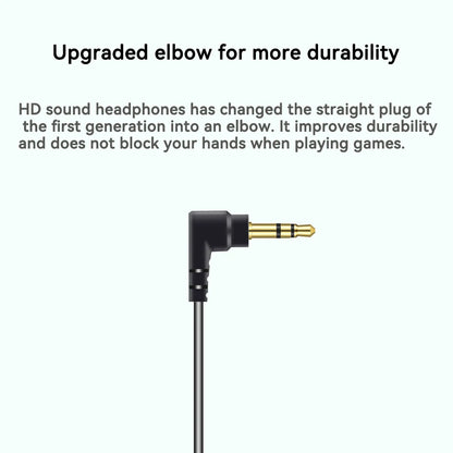 9D Heavy Bass Gaming Headphones 3.5mm HIFI Music Wired Earbud 15.4mm Dynamic HD Microphone Earphone For Gaming Meeting Vido EB2S