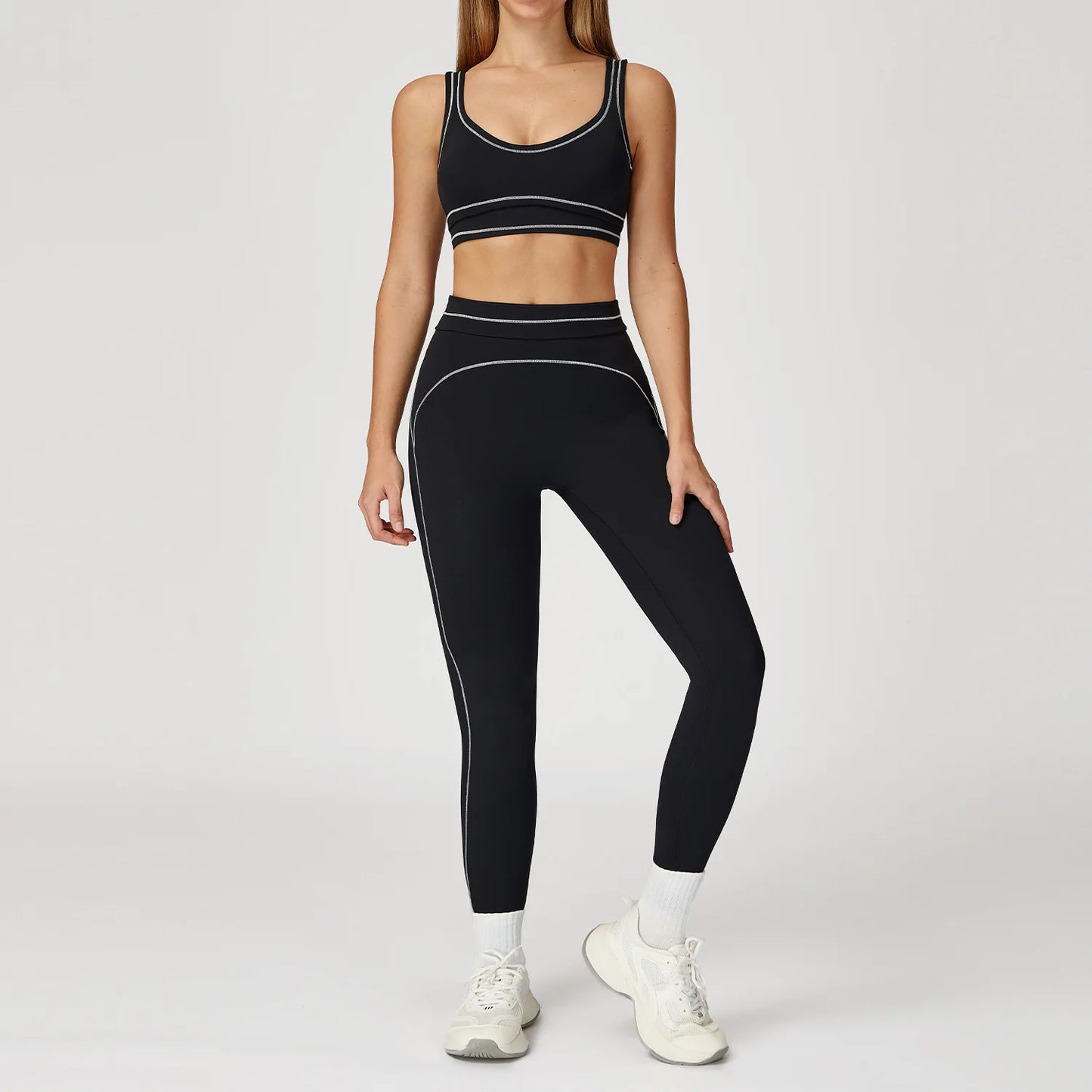 Yoga Suit 2PCS Women Tracksuits Sports Outfits Gym Clothes Running Sports Bra Suits Female Workout Yoga Clothes Athletic Wear