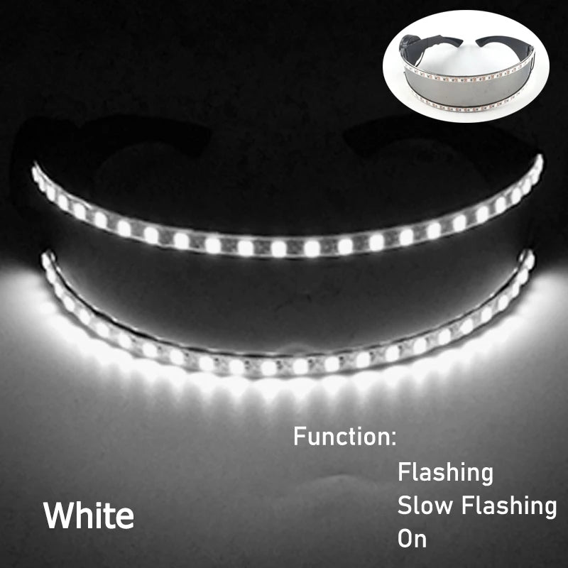 1set Luminous Glowing Glasses and Gloves Remote Control LED Glasses&Gloves Carnival Party Performance Props Festival Supplies