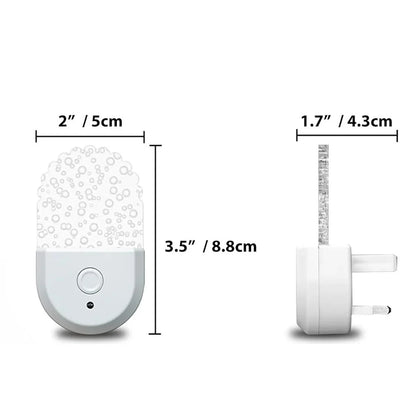 RGB Plug in Night Light Color Changing Dusk to Dawn Wall Socket Wireless LED Nightlight for Kid Living Room Bedroom Bedside Lamp