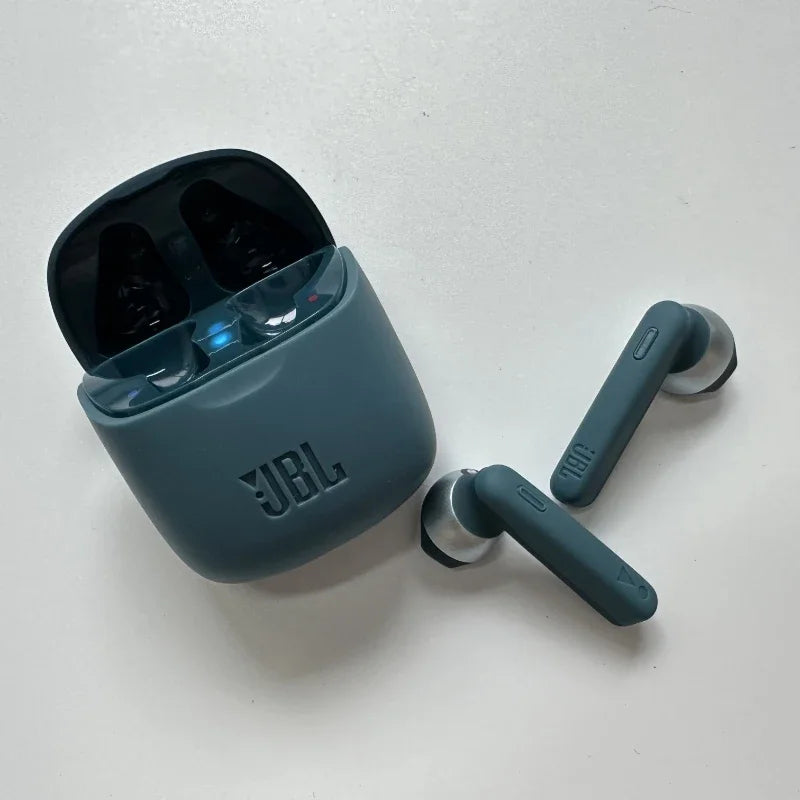 Original JBL Tune 220TWS Wireless Bluetooth Earphones Stereo Earbuds with Bass Sound, Noise Reduction Mic Headset JBL T220 tws