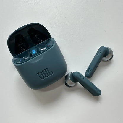 Original JBL Tune 220TWS Wireless Bluetooth Earphones Stereo Earbuds with Bass Sound, Noise Reduction Mic Headset JBL T220 tws