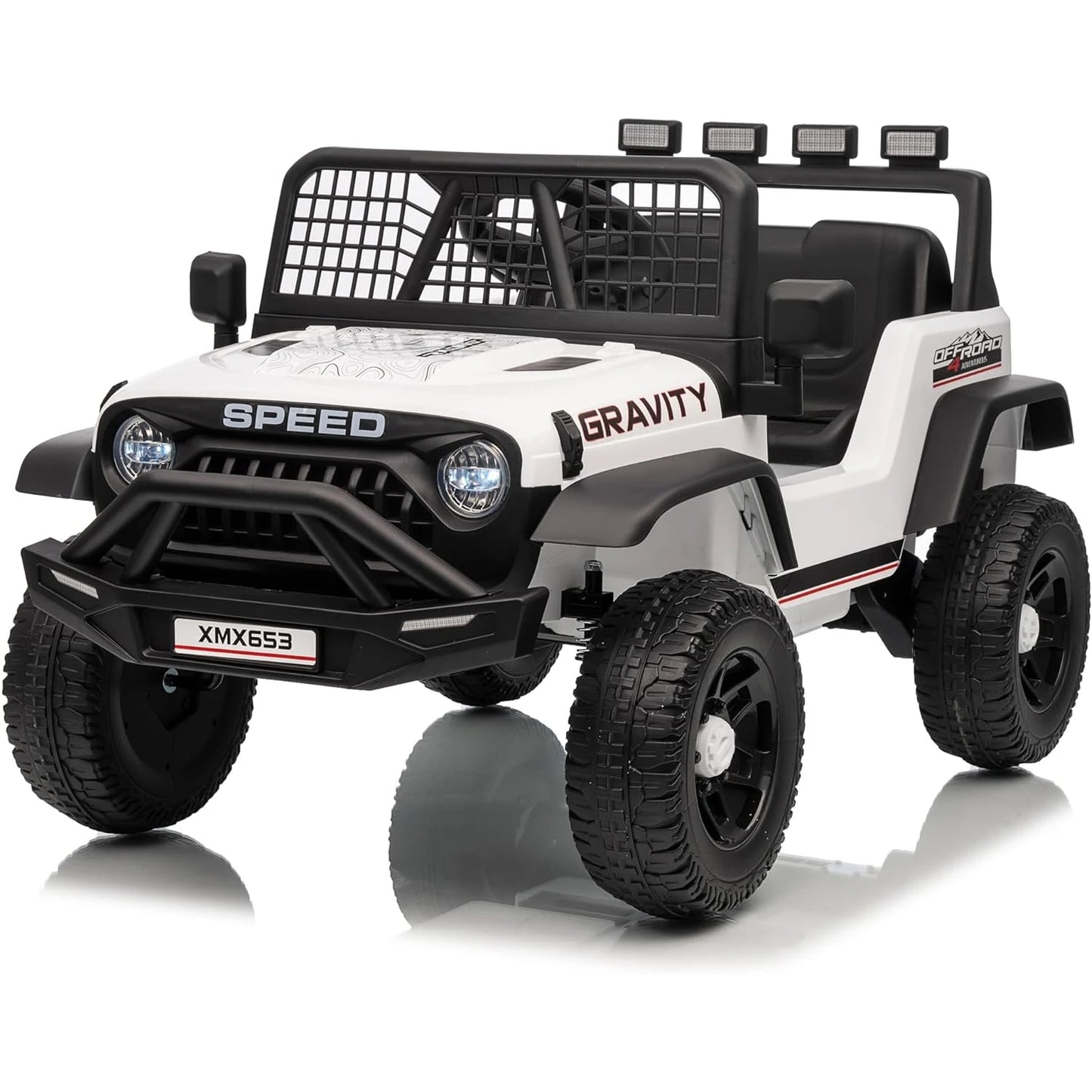 12V Kids Ride On Truck Car w/Parent Remote Control, 3 Speeds, Emergency Braking, LED Lights, Music & Horn Kids Electric Vehicles