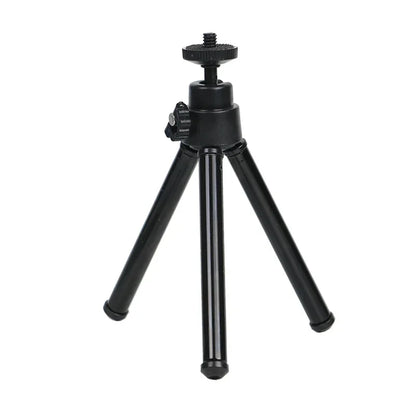 Mini Flexible Tripod 2 Section Stand Holder for Projector Camera Aluminum Alloy Desktop Tripod for Mobile Phone