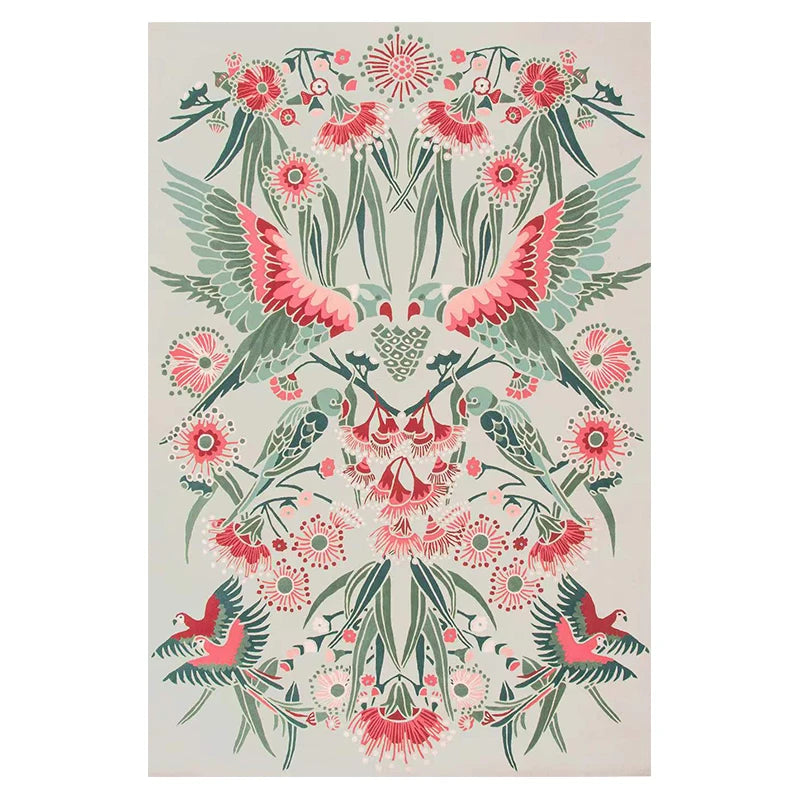 Light Luxury Cloakroom Carpet Home Non-slip Mat Large Area Bedroom Decor Washable Rug European Retro Carpets for Living Room