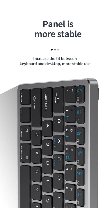 NexusClick 2.4G Wireless Keyboard Mouse Combo, Ergonomic Rechargeable Mini Multimedia Office Keyboard Set For PC Laptop Macbook
