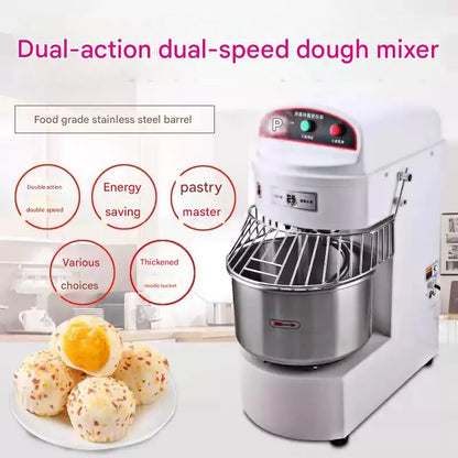 Commercial Heavy Duty Dual Motion Dual Speed Dough Mixer Automatic Stainless Steel Kneading Machine Large Capacity For Bakery