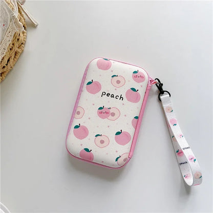 Lanyards Storage Bag Case For R36S R36H RG35XX H R36 Ultra K36 Video Game Console Handbag Pouch Protective Cover Box Accessories