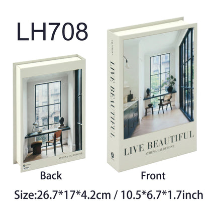 Luxury Fake Books Home Decoration Accessories for Living Room Fashion Fake Book Storage Box Simple Nordic Coffee Table Books