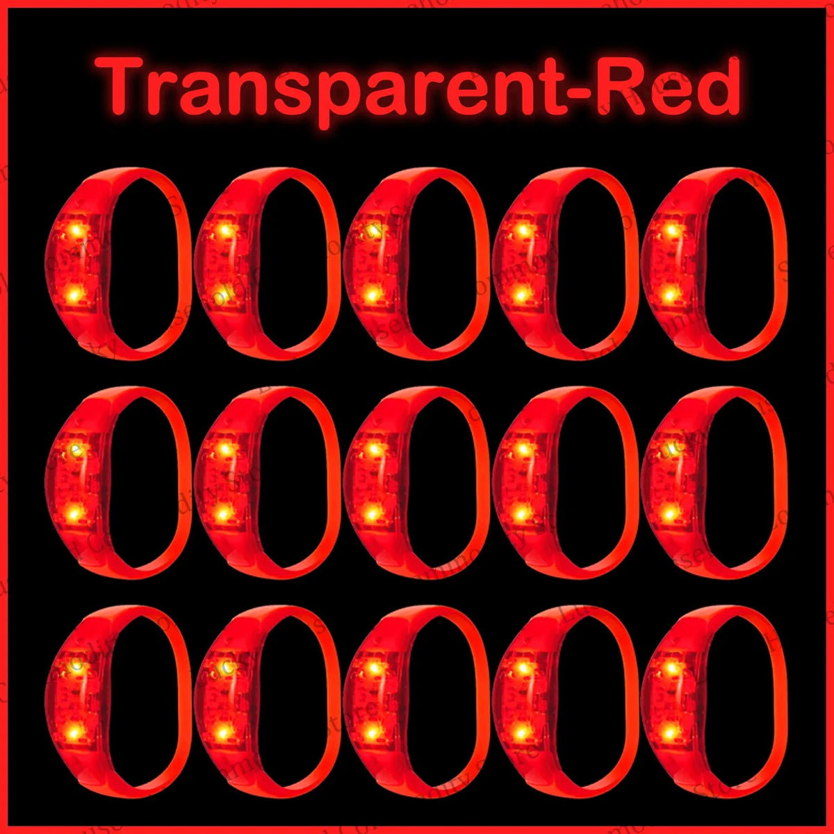 20-100PCS Music&Sound Activated Led Bracelet Light up Bracelets Glow in the Dark Bracelets for Wedding Party Concert Favors