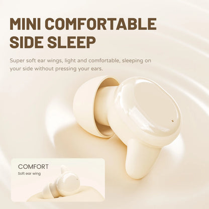 SK49 Bluetooth Wireless Earbuds Sleep Earphones, Bluetooth 6.0, Noise-Canceling Earphones.Improves Sleep Quality, Zero Pressure On The Ears When Sleeping On Your Side, Invisible Flat-head Earphones, Suitable For Travel And Si