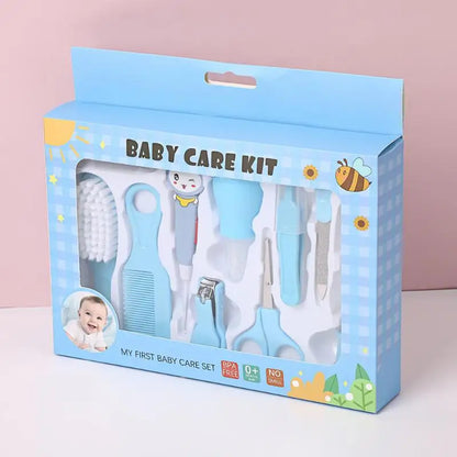 Baby Care Kit Baby Nail Clippers Nasal Aspirator Nose Cleaning Tool Safety Comb Brush 10-Piece Set Specially Designed for Bags
