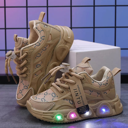 LED Baby Luminous Shoes LED Light Up Shoes For Girls Toddler Walking Shoes Girls Kids Children Baby Casual Sneaker for Boy Kid