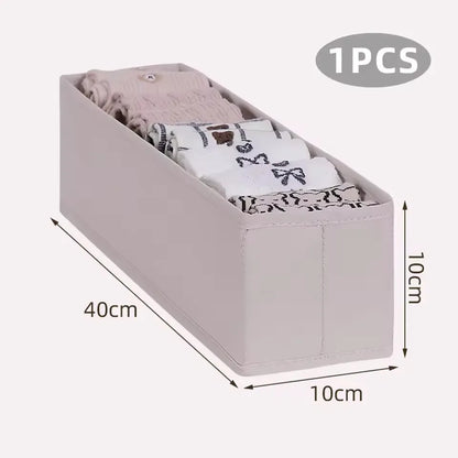 1/4pcDrawer Organizer Underwear Socks Storage Box Panties Storage Boxes Clothes Organizer Cabinets Drawers Bedroom Wardrobe Case