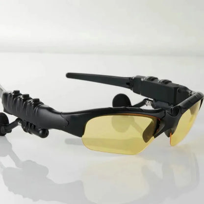 Smart Bluetooth Audio Glasses Wireless Stereo Headphones for Men Women Sports Driving Open Ear Sunglasses with Mic Music