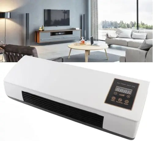 Wall Mounted Small Air Heater, Dual Use Efficient| Compact Wall Mounted Design, Wide Angle Heat Airflow, Heater for Home Office