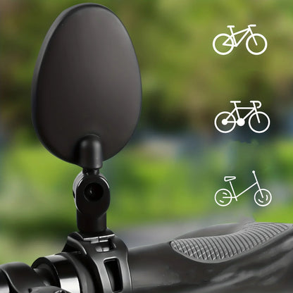 1/2PC Bike Mirror 360 Degree Adjustable Rotatable Handlebar Mirror Wide Bycicle Accessories Cycling Rear View Mirror Accesorios