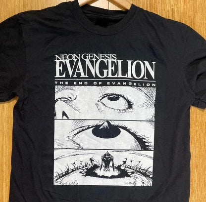 Neon Genesis Evangelion End of Eva Eye Shirt Classic Style Short Sleeve Shirt Unisex Men Women Summer Crew Neck Cotton Tee