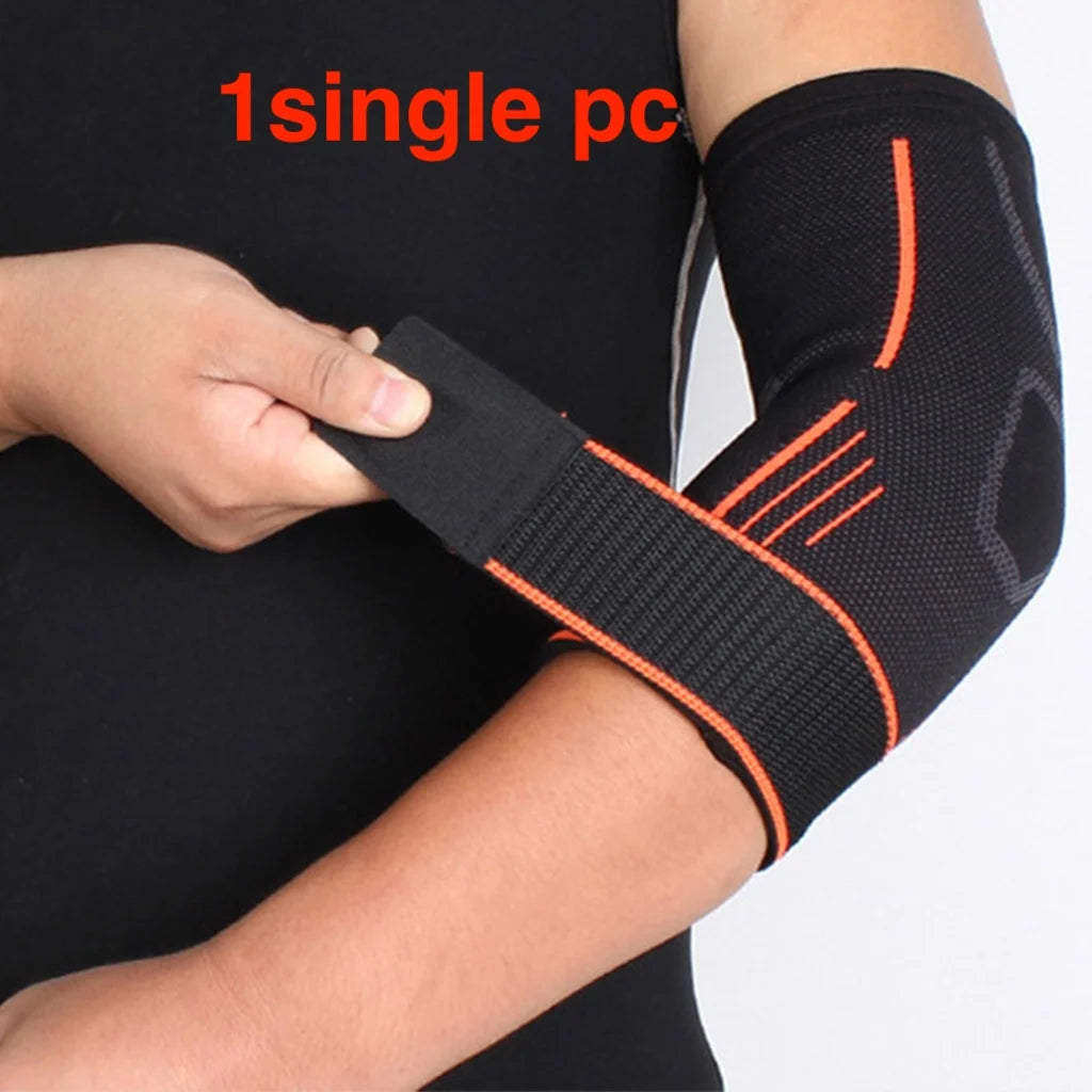 1pc/2pcs Nylon Elbow Compression Sleeve, Elastic Tennis Elbow Braces For Tendonitis, Arm Supports Golfer Elbow Support