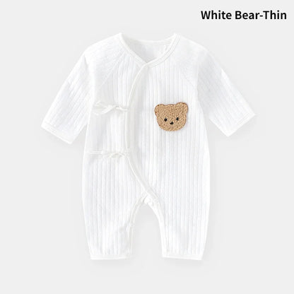 Bear Newborn Baby Clothes New Born Baby Jumpsuit for Boys Girls Cotton Toddler Rompers with Hat Bebe Outfits One-Piece Pajamas