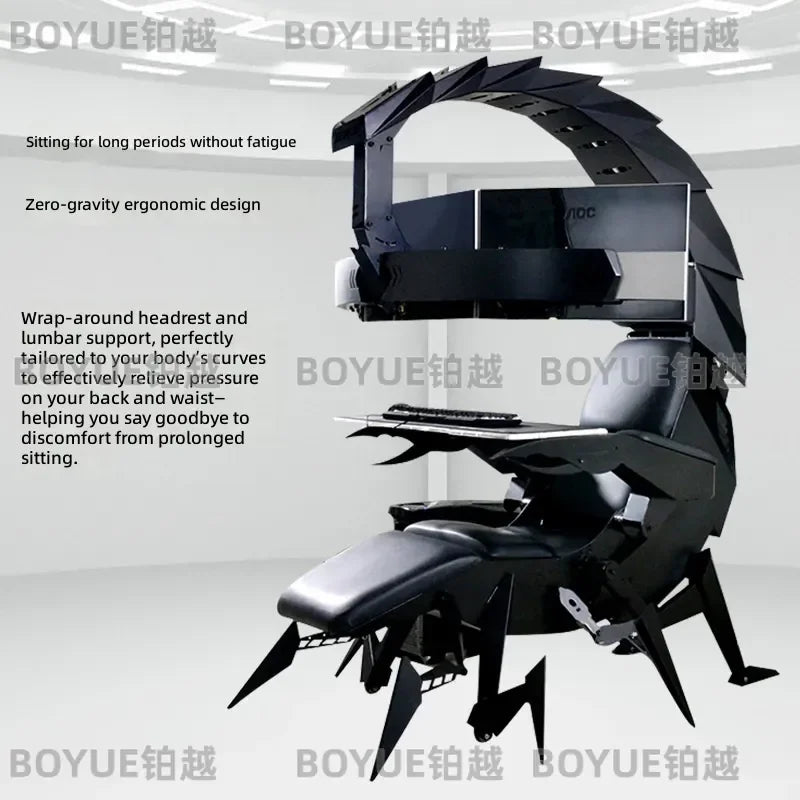 Scorpio Esports Cockpit Zero Gravity Reclining Gaming Chair Space Capsule PC Racing Seat Immersive Simulator Pod for Gamer