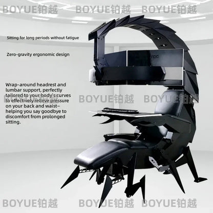 Scorpio Esports Cockpit Zero Gravity Reclining Gaming Chair Space Capsule PC Racing Seat Immersive Simulator Pod for Gamer
