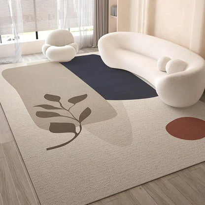 VIKAMA Simple And Light Luxury Living Room Carpet, Bedroom Anti-Slip And Anti-Stain Sofa, Coffee Table Carpet, Home Decoration