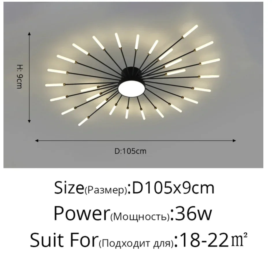 Modern Minimalist Stylish LED Ceiling Chandelier Lamps Design Art Suspension Pendant Lights Home Decor Items Living Room Bedroom