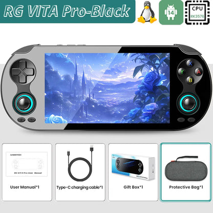 Anbernic RG VITA/RG VITA Pro Handheld Game Console Android Retro Game Player 5000mAh Supports RixelHK Wifi Online Multi-playerix