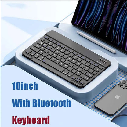 with Bluetooth Keyboard Mouse for Oukitel RT8 RT7 RT6 RT3 RT10 78Key Rechargeable Wireless 10inch Keyboard Mice Set Combo